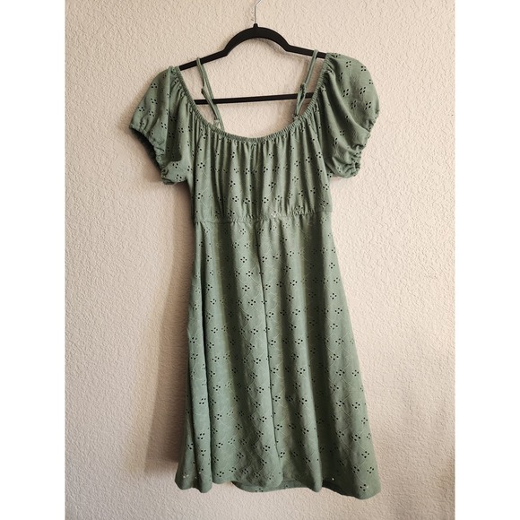 Hearts & Heels Green Cutout Womens Summer/Sun Dress Xl - Picture 2 of 6